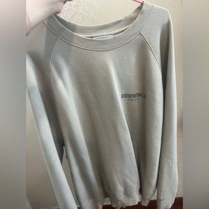 essentials tan pullover sweatshirt
